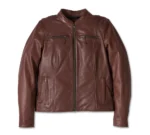 Women’s Linden Genuine Leather Riding Jacket – Classic Stylish Biker Outerwear