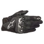 Alpinestars SMX-1 Air V2 Motorcycle Gloves – Black Riding Protective Gear