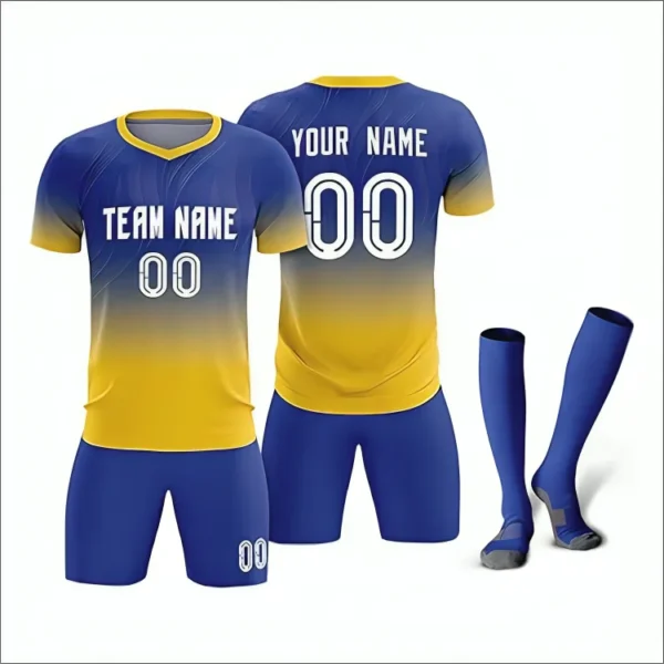 Custom Soccer Uniform Set Football Jersey Shorts Socks Personalized Team Kit - Image 1