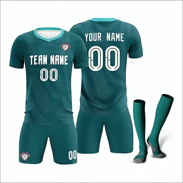 Custom Soccer Uniform Set Football Jersey Shorts Socks Personalized Team Kit - Image 1