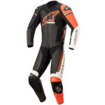Alpinestars GP Force Phantom 1PC Leather Suit - Black/White/Red Fluo