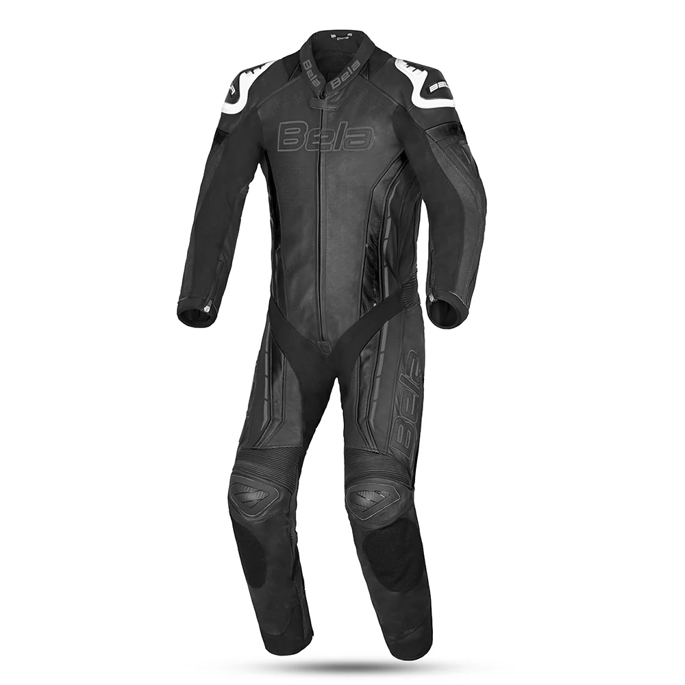 1 BELA Rocket Mix Kangaroo Men's Motorcycle Racing Suit Black/Dark Grey 1 PC - Image 1