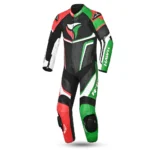 R Tech Hawk Men's 1PC Motorcycle Racing Suit – Green/Black/Red/White
