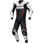 Alpinestars GP-R7 1PC Leather Suit – White/Black/Red Fluo
