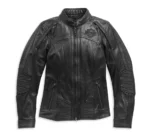 Women’s Willie G Auroral II 3-in-1 Genuine Leather Riding Jacket – Skull Graphic Biker Outerwear - Image 3