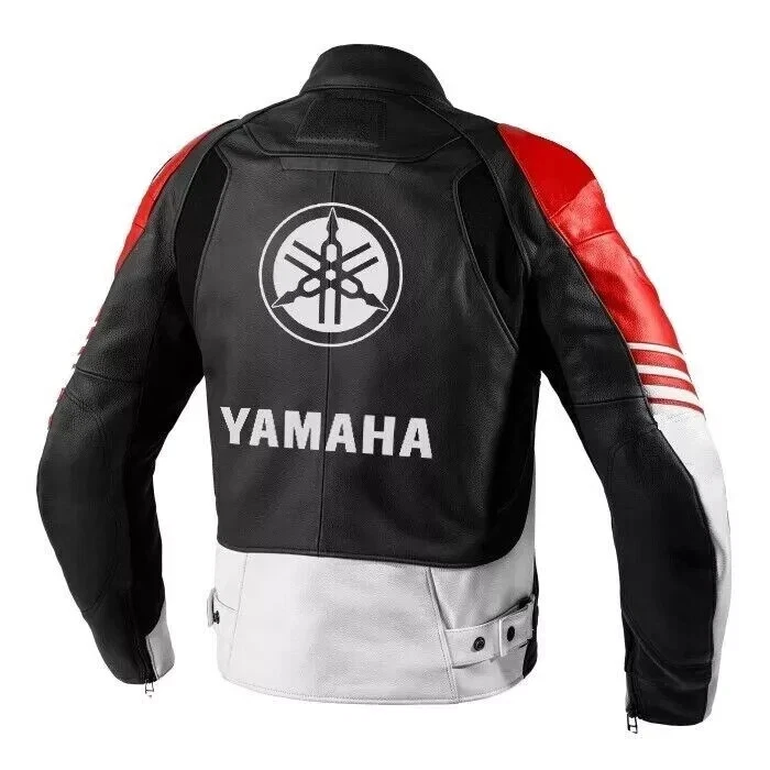 2 Yamaha Racing MotoGP Leather Jacket – Men’s Motorcycle Biker Jacket - Image 2