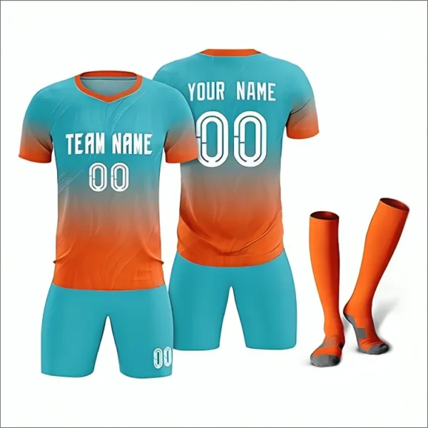 Custom Soccer Uniform Set Football Jersey Shorts Socks Personalized Team Kit - Image 2