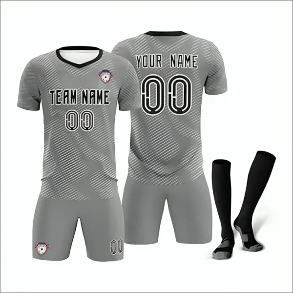 Custom Soccer Uniform Set Football Jersey Shorts Socks Personalized Team Kit - Image 2