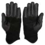 Wyatt Ladies Black Leather Motorcycle Gloves – Biker Riding Protective Gear - Image 2