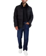 Men's High-Neck Insulated Puffer Jacket with Inner Layer