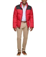 Men's Contrast Quilted Full-Zip Puffer Jacket - Image 2