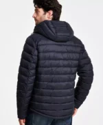 Sherpa-Lined Men's Hooded Puffer Jacket - Image 2