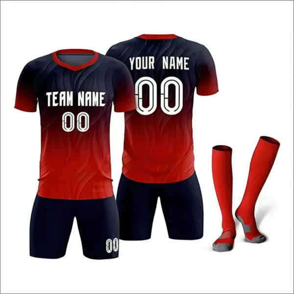 Custom Soccer Uniform Set Football Jersey Shorts Socks Personalized Team Kit - Image 3
