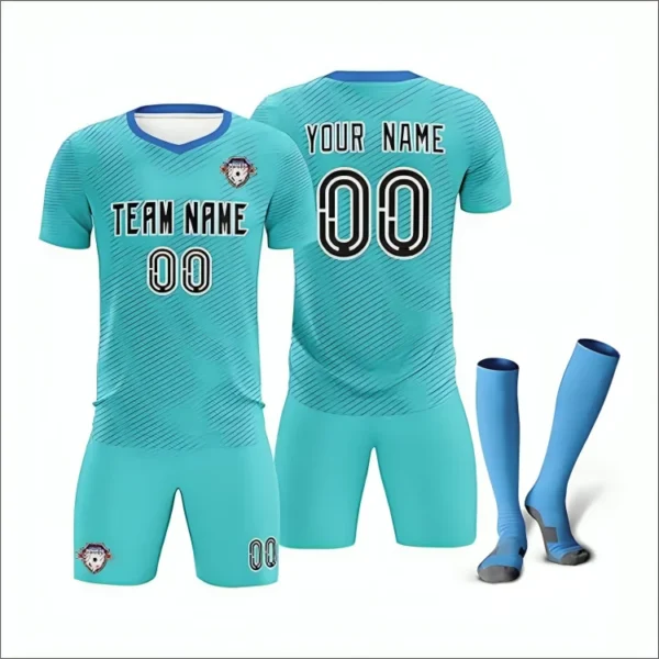 Custom Soccer Uniform Set Football Jersey Shorts Socks Personalized Team Kit - Image 3