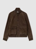 Roland Chocolate Brown Suede Jacket