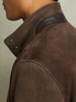 Roland Chocolate Brown Suede Jacket - Image 3