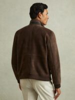 Roland Chocolate Brown Suede Jacket - Image 4