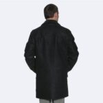 Classic Black Dean Shearling Coat - Image 2