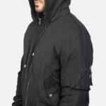 Hanklin Blackout Ma-1 Aviator Bomber Jacket - Image 4