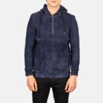 Kenton Denim Blue Suede Jacket - Image 4