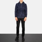 Kenton Denim Blue Suede Jacket