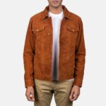 Stallon Rustic Brown Suede Jacket - Image 2