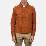 Stallon Rustic Brown Suede Jacket - Image 4