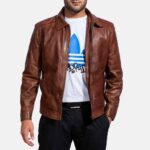 Inferno Brown Leather Jacket – Premium Style for the Bold - Image 3