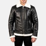 Francis Black & White Aviator Bomber Jacket - Image 3