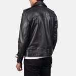 Allaric Lane Noir Leather Biker Jacket-Bike More, Worry Less - Image 3