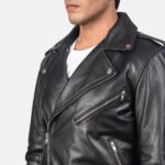 Allaric Lane Noir Leather Biker Jacket-Bike More, Worry Less - Image 4