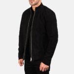 Graphite Black Suede Biker Jacket-Unleash your biking potential - Image 2
