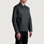 Lavender Shadow Matte Leather Biker Jacket-Ride to Inspire - Image 2