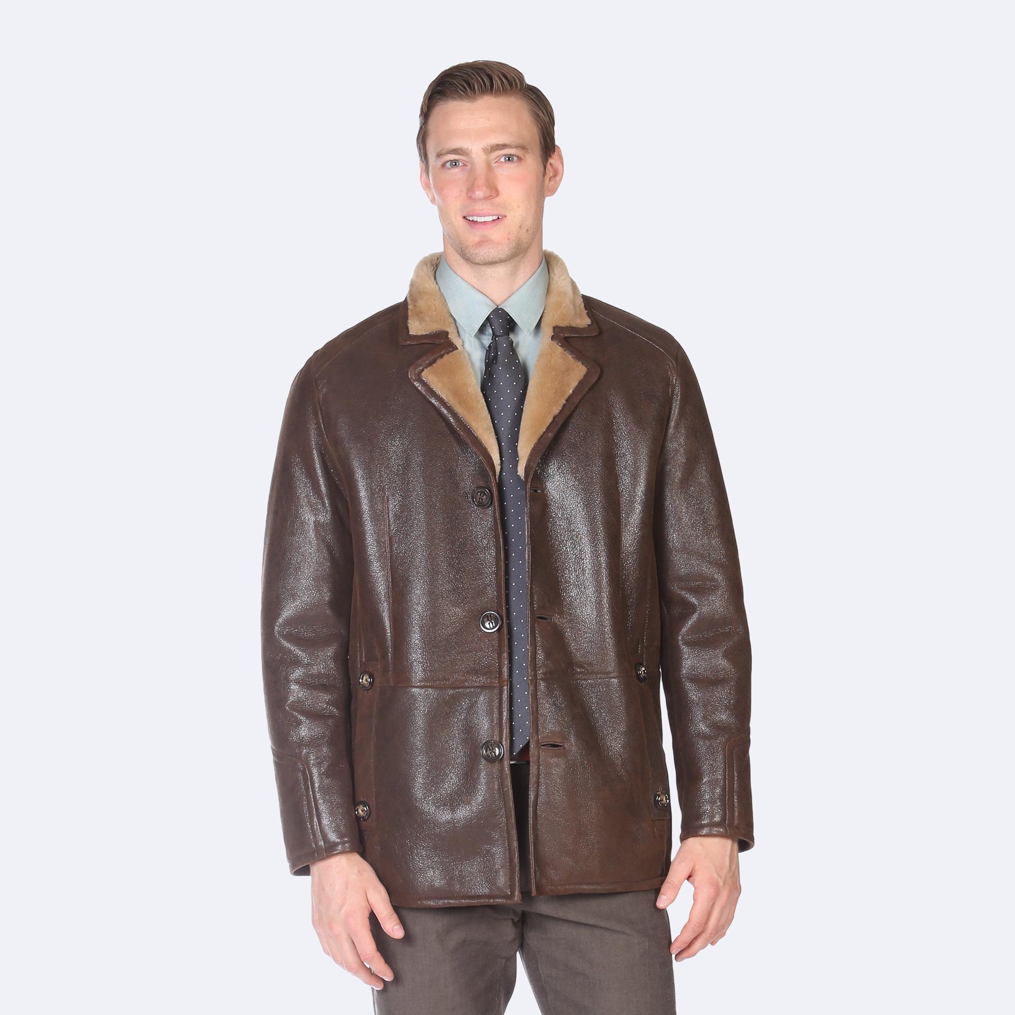 m1398-br-1327-01-2000x2000-1.jpg Classic Brown Eugene Shearling Jacket - Image 1