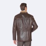 Classic Brown Eugene Shearling Jacket - Image 3