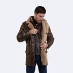 Warren Signature Shearling Coat - Image 3