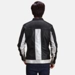 Randolf Silver Vintage Black Leather Biker Jacket-Born to Roam - Image 3