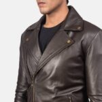 Rugged Nomad Brown Biker Jacket-Biking Bliss, Every Mile - Image 4