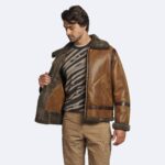 Winfield Rugged Shearling Coat - Image 5