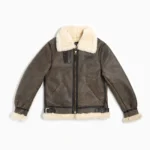 B3 Sheepskin Bomber Jacket – Vintage Brown, Classic Men’s Leather Outerwear