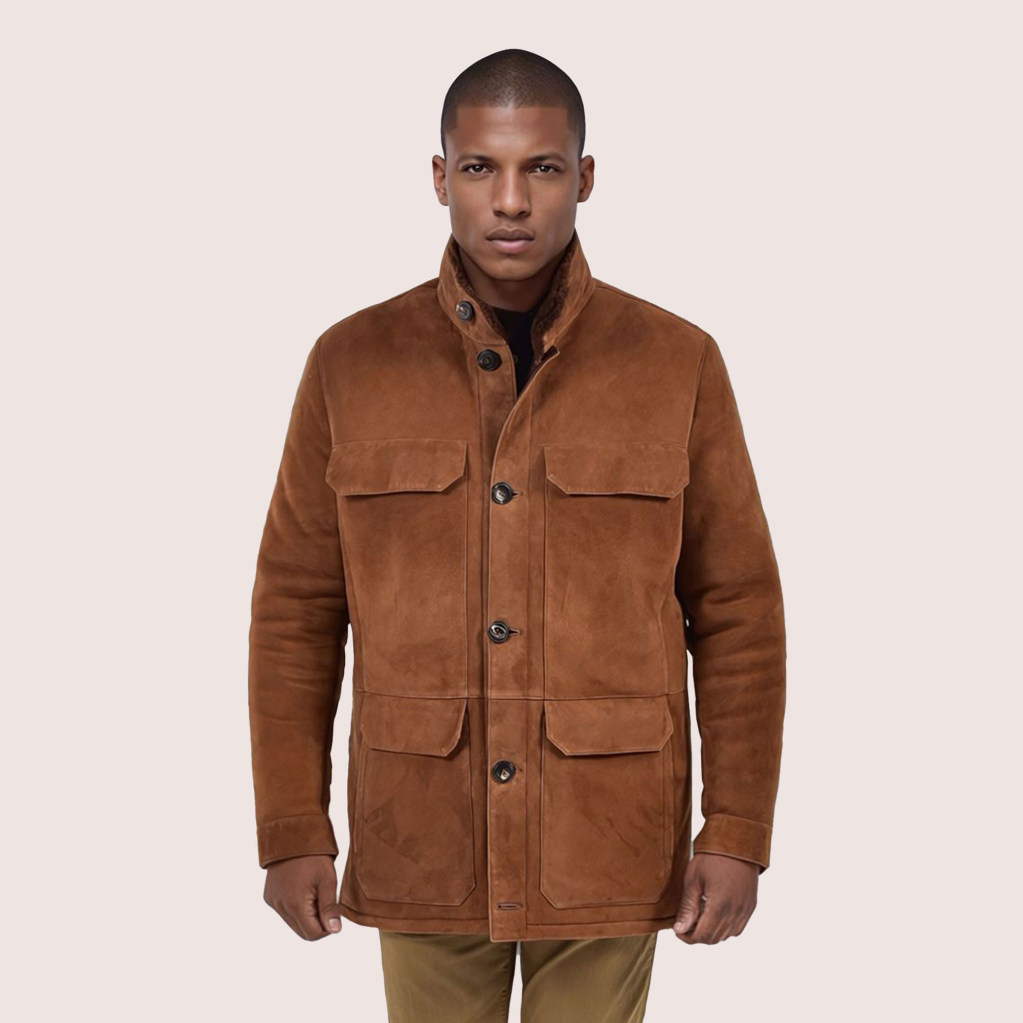 1 Men’s Aaron Shearling Coat – Warm, Stylish & Premium Outerwear - Image 1