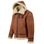 Men’s B-3 RAF Aviator Bomber Jacket – Real Shearling Leather Flight Coat