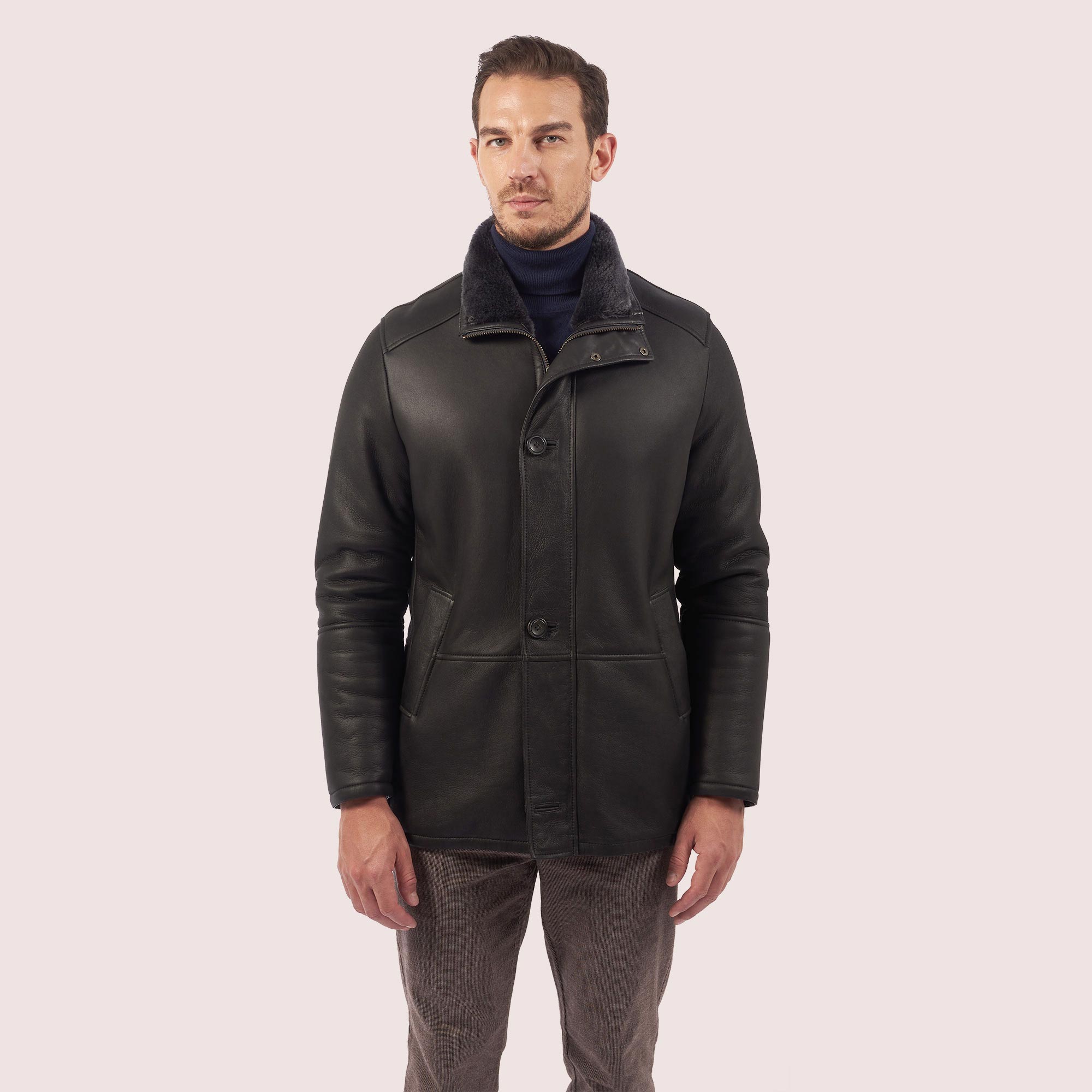 1 Men’s Donovan Shearling Jacket – Warm, Stylish & Premium Outerwear - Image 1