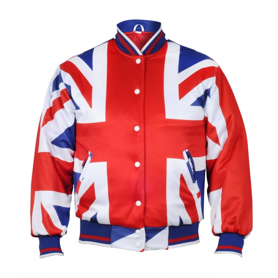 1 Union Jack Bomber Jacket – Premium Quality Winter Warm Coat with Pockets - Image 1