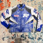 Women’s Yamaha Racing Cowhide Leather Motorcycle Jacket – Stylish Riding Gear