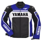 Yamaha Racing Motorcycle Leather Biker Jacket – Riding Gear for Men