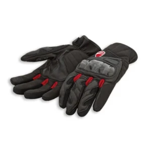 City C3 Unisex Fabric & Leather Biker Gloves – Stylish & Durable
