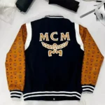 Men’s Varsity Jacket – Custom Letterman with Real Leather Printed Sleeves - Image 2