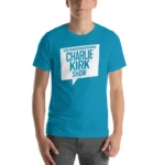 The Charlie Kirk Show Podcast T-Shirt – Short-Sleeve Unisex Tee - Image 3