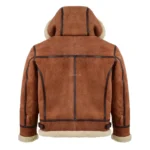 Men’s B-3 RAF Aviator Bomber Jacket – Real Shearling Leather Flight Coat - Image 3